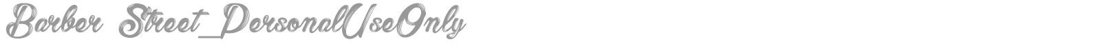 Barber Street font preview